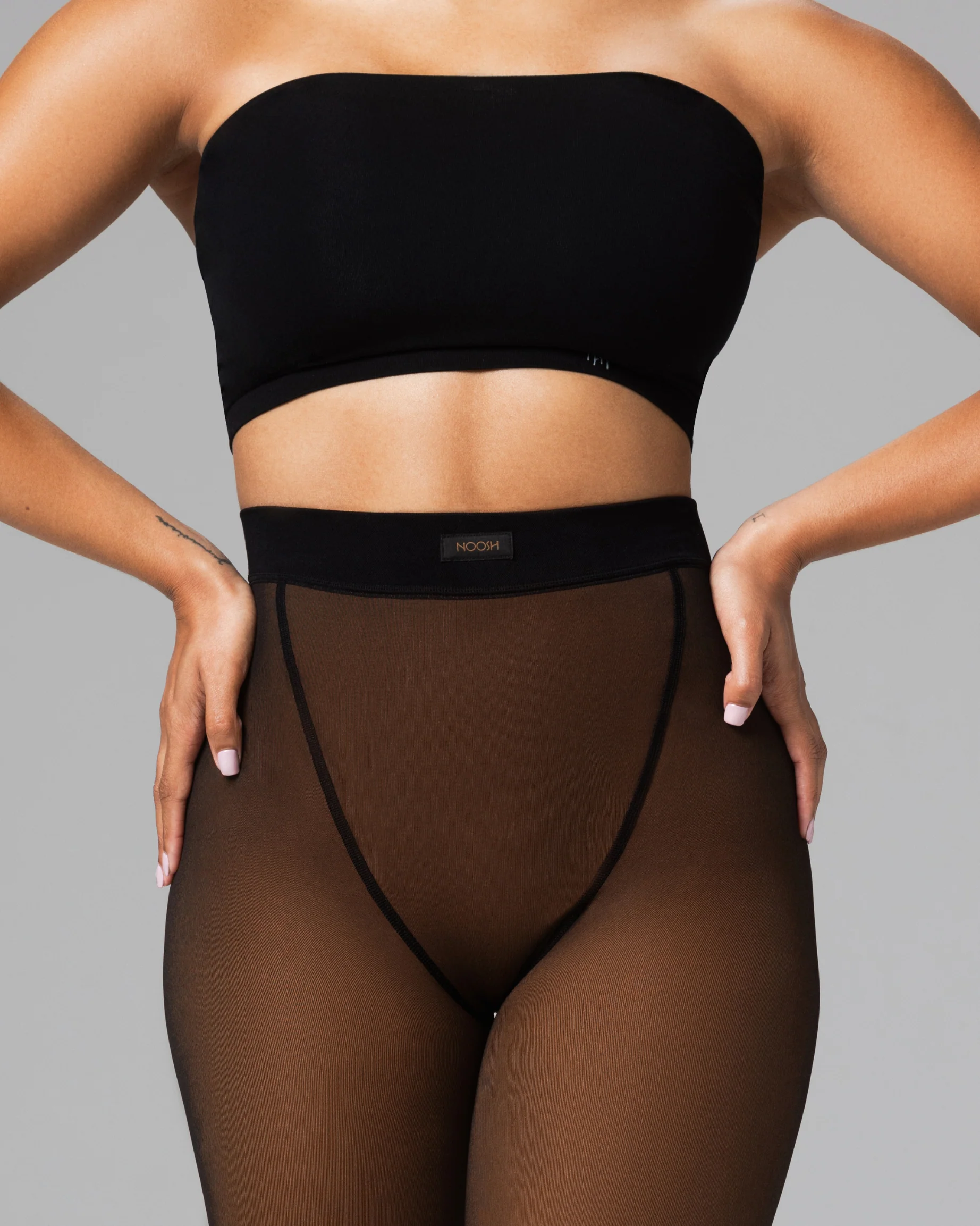 TOAST - FLEECE-LINED TIGHTS - SHEER ILLUSION - Image 14